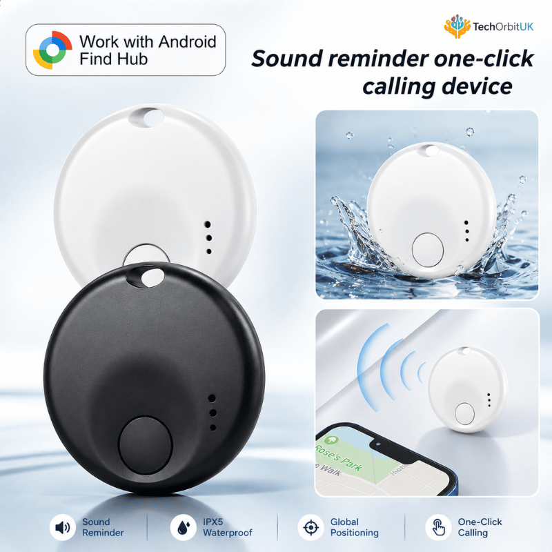 GeoSync Smart Tag - Smart GPS tracker with Google Find My, Bluetooth, and Android compatibility