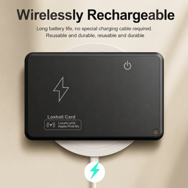 SafeTrack Neo Locator - Waterproof GPS locator with wireless charging and Apple Find My support