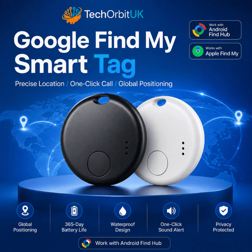 GeoSync Smart Tag - Smart GPS tracker with Google Find My, Bluetooth, and Android compatibility