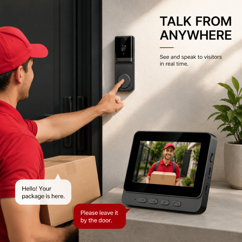 VisionBell - Smart WiFi doorbell with HD camera and two-way intercom