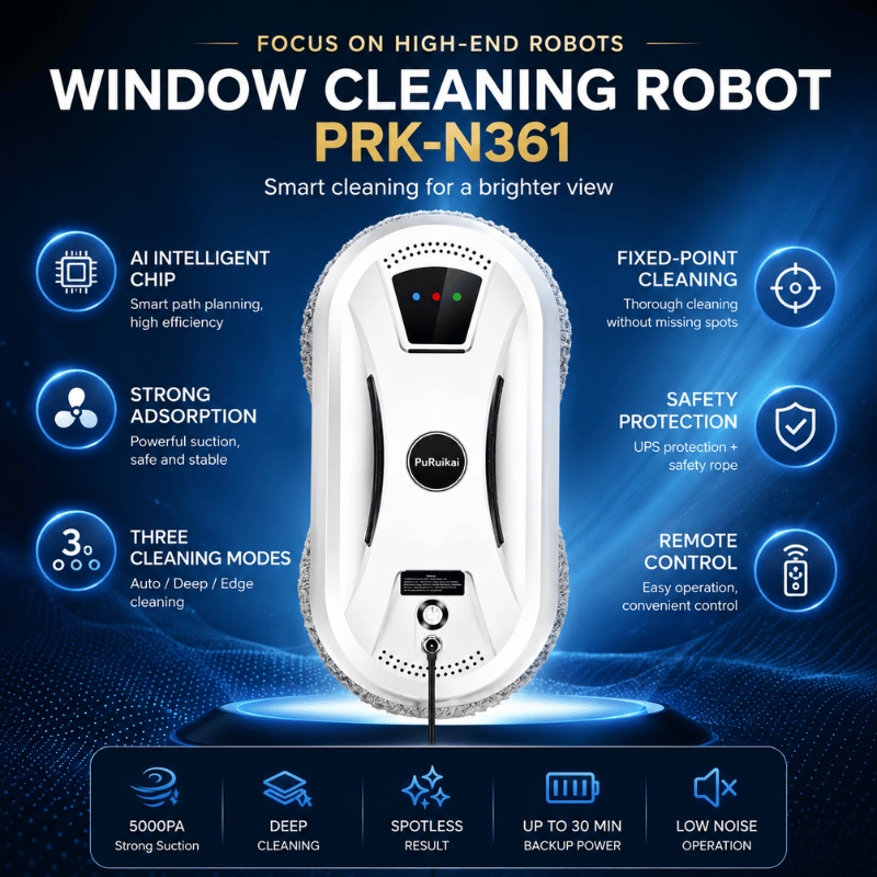GlassMate Ultra - Smart robot vacuum and window cleaner for effortless home maintenance