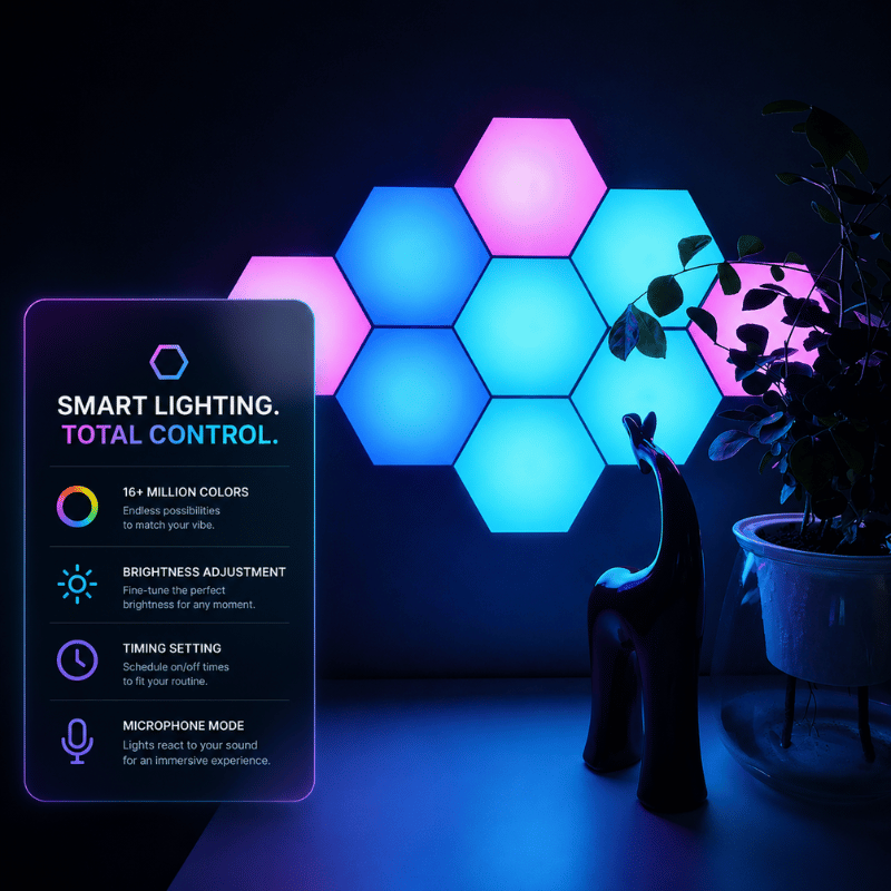 DIY Hexagon LED Wall Panels with app control