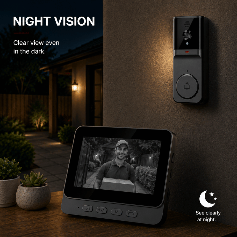 VisionBell - Smart WiFi doorbell with HD camera and two-way intercom