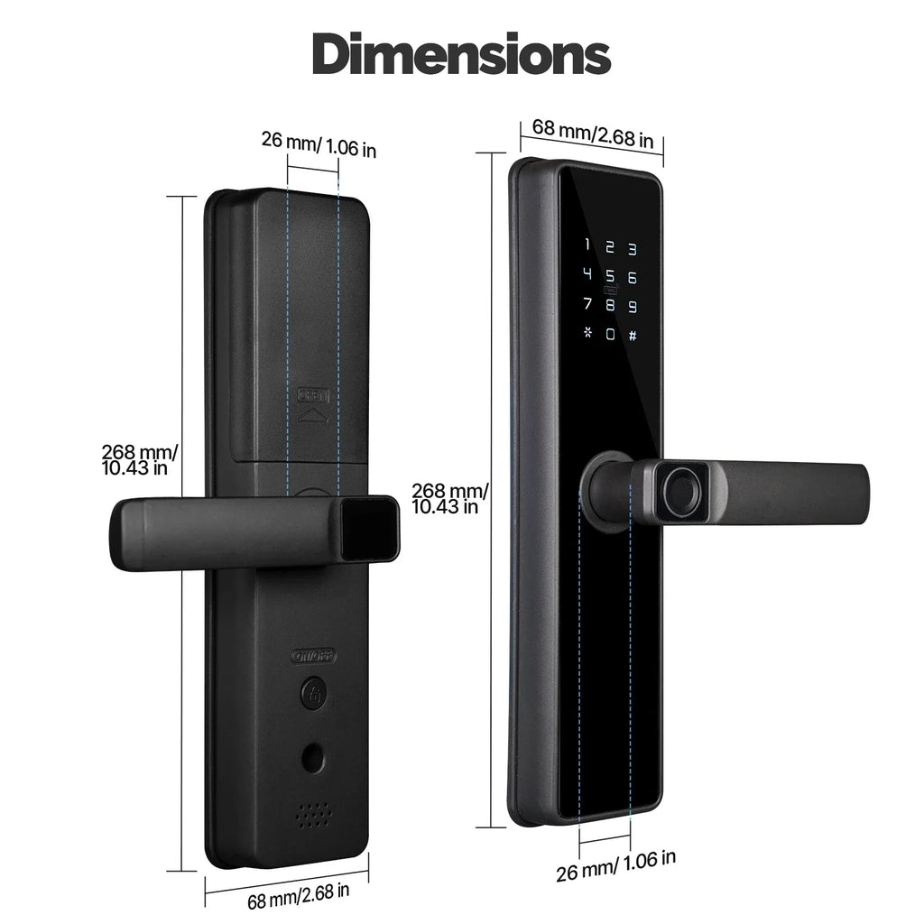 SmartGuard MOES Lock - Smart ZigBee door lock with fingerprint, password, and Alexa voice control
