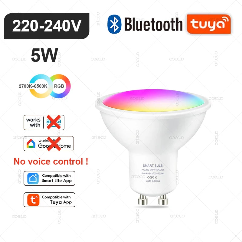 LumiSmart RGB Bulb - Smart RGB LED bulb with WiFi, Zigbee, Bluetooth, Alexa & Google control
