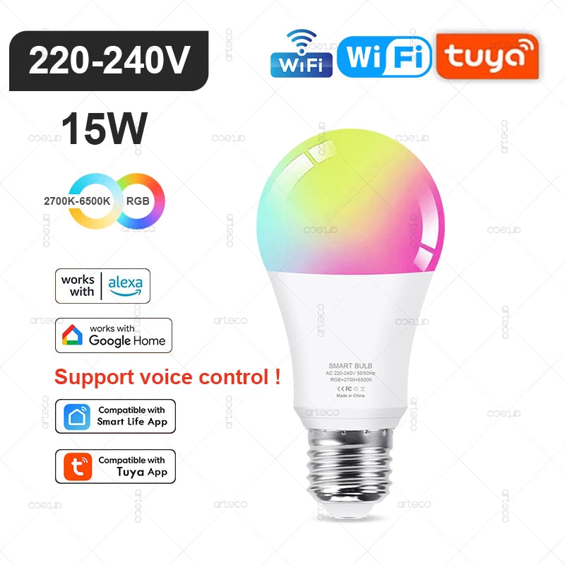 LumiSmart RGB Bulb - Smart RGB LED bulb with WiFi, Zigbee, Bluetooth, Alexa & Google control