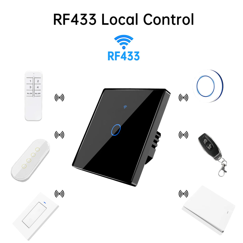 TuyaLink Wall Controller - Tuya touch wall switch with remote sockets, works with Alexa & Google