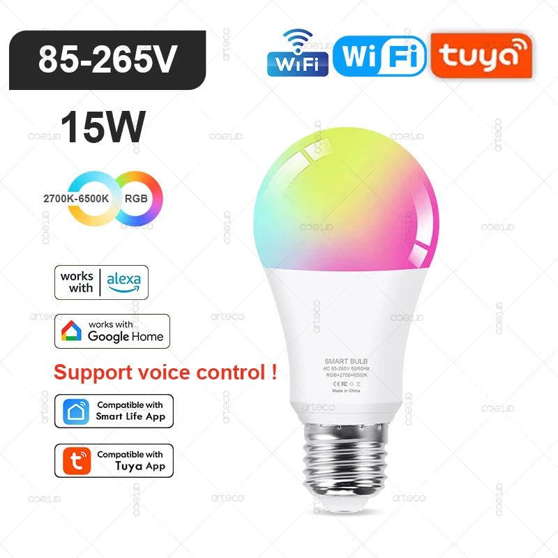 LumiSmart RGB Bulb - Smart RGB LED bulb with WiFi, Zigbee, Bluetooth, Alexa & Google control