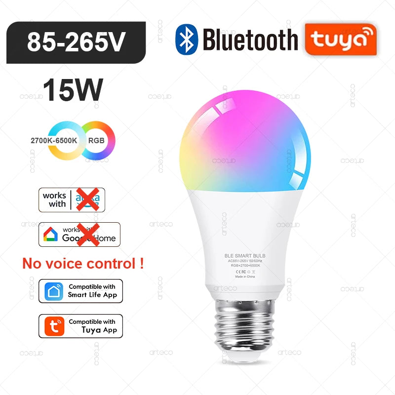 LumiSmart RGB Bulb - Smart RGB LED bulb with WiFi, Zigbee, Bluetooth, Alexa & Google control