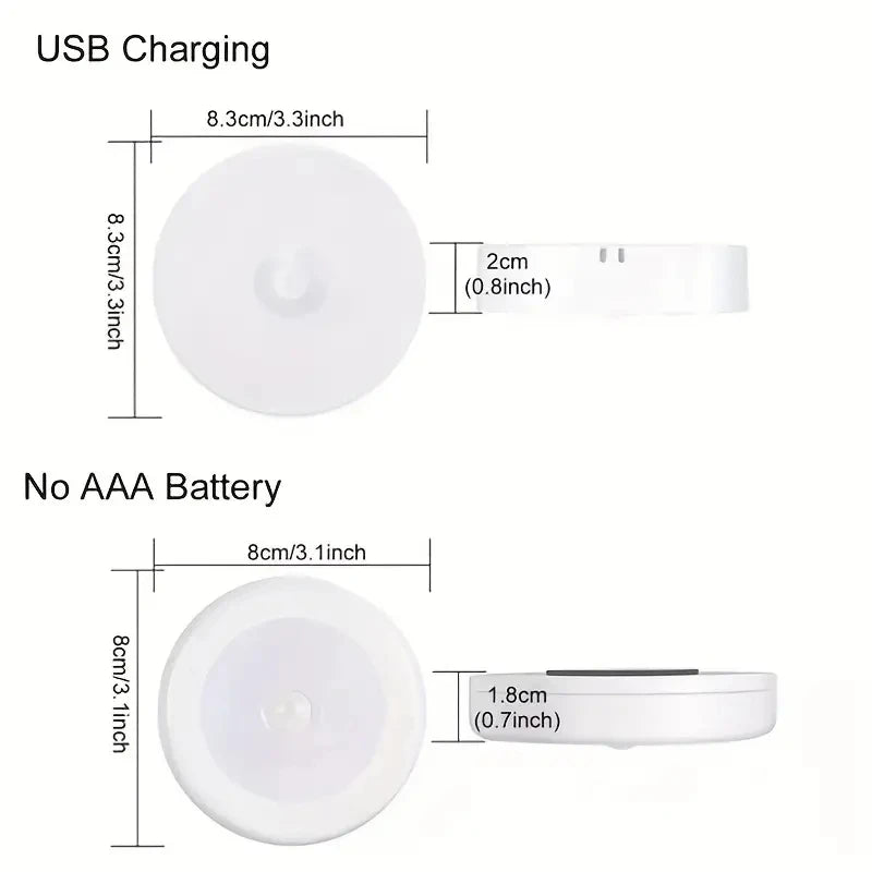 GlowSense Night Light  - Wireless LED sensor lamp for bedroom, stairs & closets