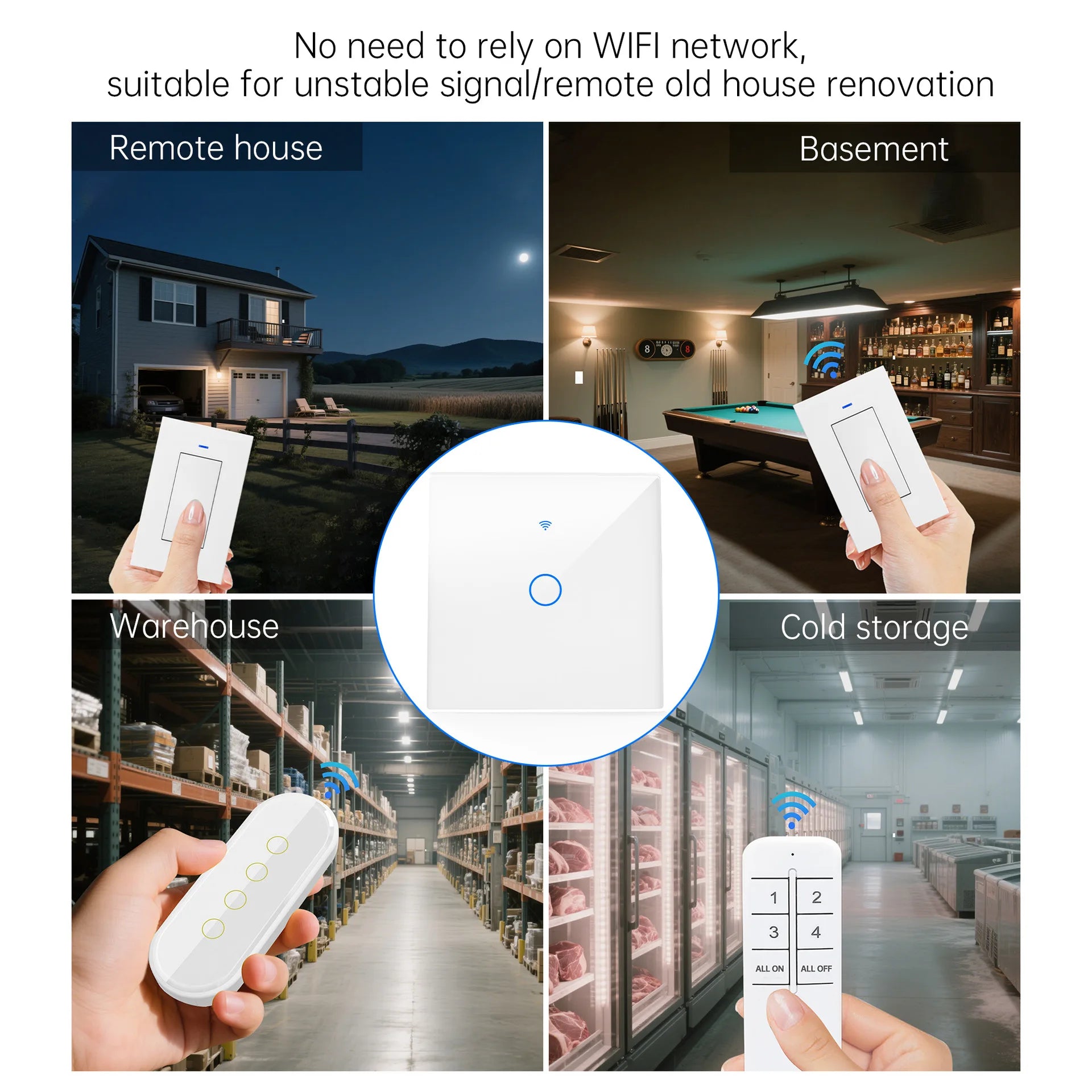 TuyaLink Wall Controller - Tuya touch wall switch with remote sockets, works with Alexa & Google