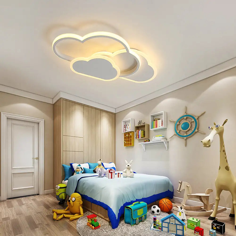 LumiCloud Remote LED - Creative cloud LED ceiling lamp, dimmable 3000K–6500K with remote control