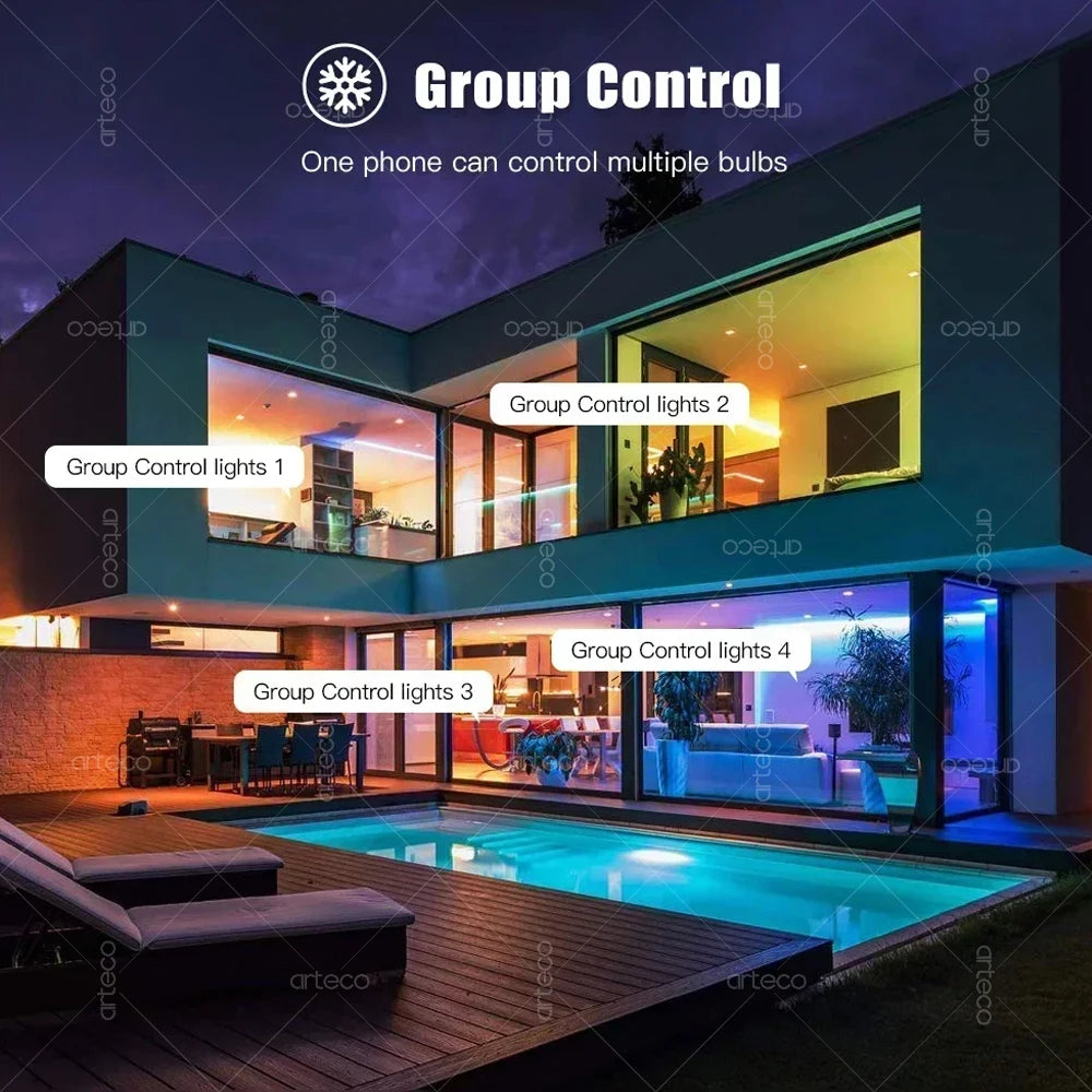 LumiSmart RGB Bulb - Smart RGB LED bulb with WiFi, Zigbee, Bluetooth, Alexa & Google control