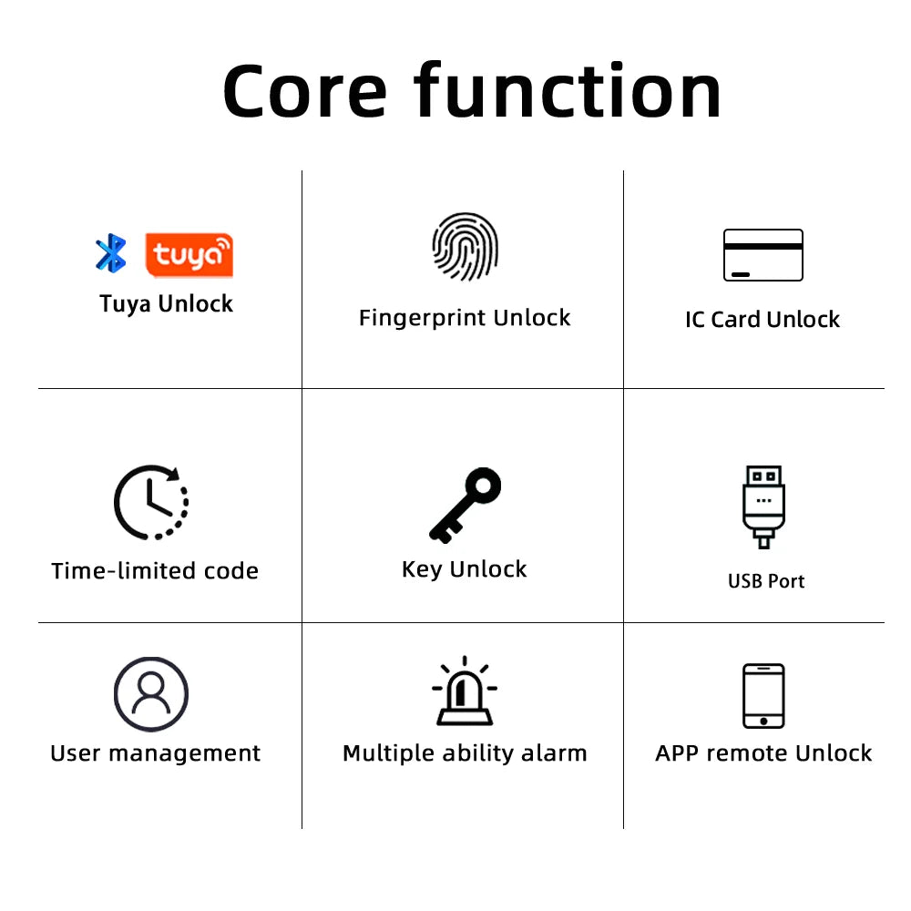 SecureTouch - Advanced digital lock with fingerprint & app control