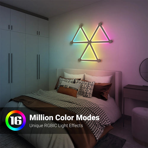 AuraSync RGB Panels - DIY RGB wall light with voice control, perfect for gaming and home decor