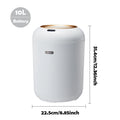 CleanWave Smart Bin - Motion sensor trash can with lid for home & office use