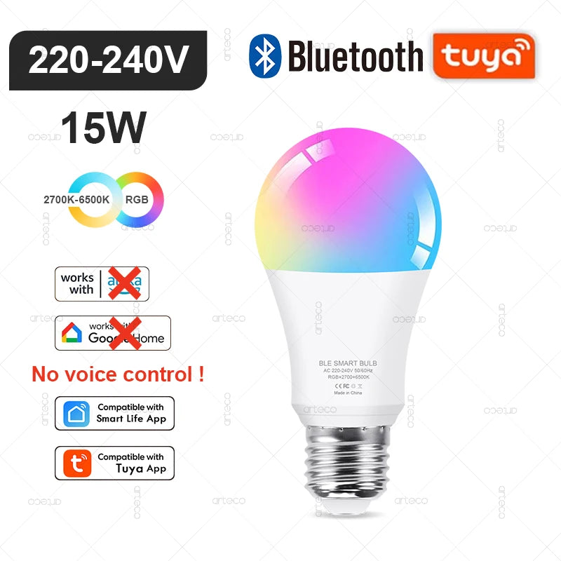 LumiSmart RGB Bulb - Smart RGB LED bulb with WiFi, Zigbee, Bluetooth, Alexa & Google control