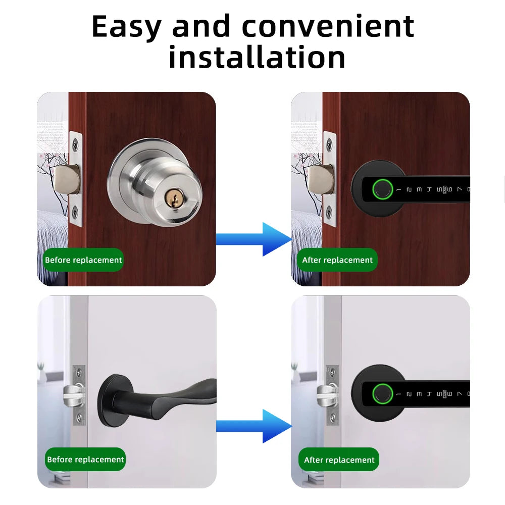 SecureTouch - Advanced digital lock with fingerprint & app control